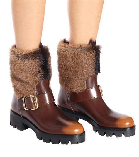 prada fur boots saks.